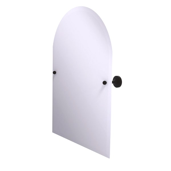 Allied Brass Sag Harbor Collection Frameless Arched Top Tilt Mirror with Beveled Edge
