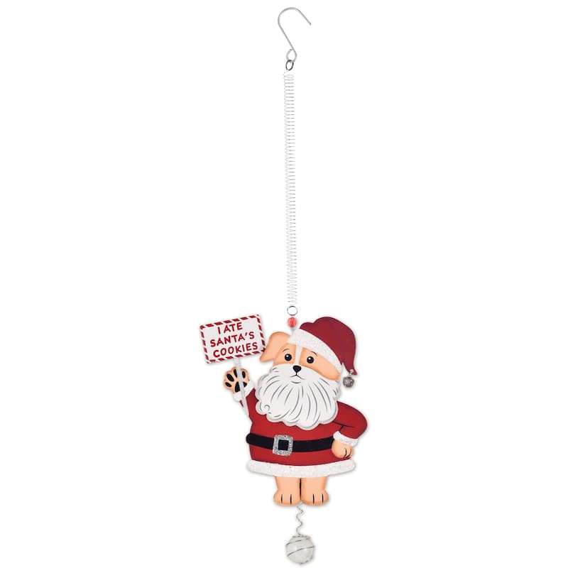 Santa Dog Bouncy -Set of 2