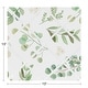 preview thumbnail 3 of 1, Floral Leaf Collection 13in Fabric Memory Photo Bulletin Board - Green White Boho Watercolor Botanical Woodland Tropical Garden