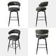 preview thumbnail 20 of 42, Glitzhome 26 or 31 Inches Modern Upholstered Swivel Counter Height Bar Stools