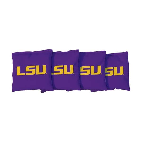 slide 2 of 3, Louisiana State University LSU Tigers Purple Cornhole Bags All-Weather Resin Filled