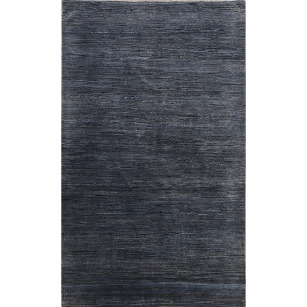 slide 2 of 17, Modern Solid Gabbeh Kashkoli Oriental Area Rug Wool Hand-knotted - 5'5" x 7'10"