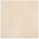 preview thumbnail 39 of 197, SAFAVIEH Laguna Shag Verdiana Solid Color 2-inch Thick Rug. 6'7" Square - Beige - Square