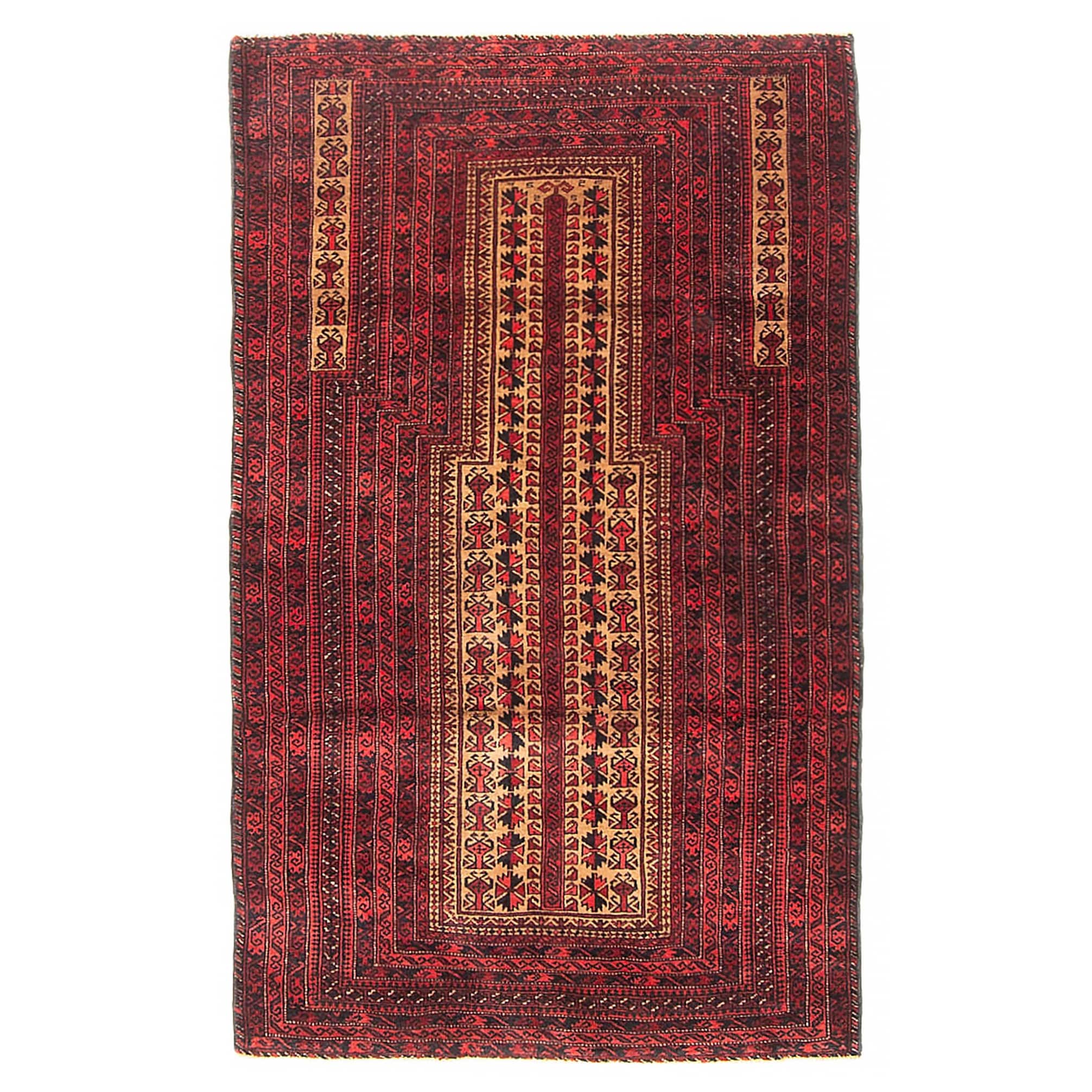 Teimani Tan Rug 2'11" x 4'10" - 2'11 x 4'10