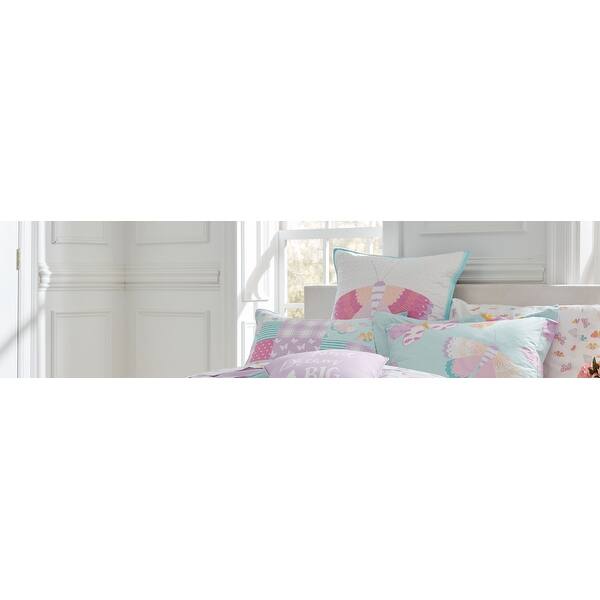 Lullaby Bedding Butterfly Fairy Cotton Quilted Euro Shams On Sale