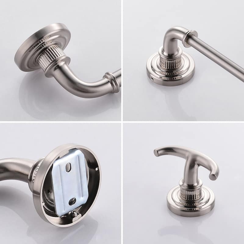 Topcraft Wall Mounted Stainless Steel Bathroom 5 Piece Hardware Set