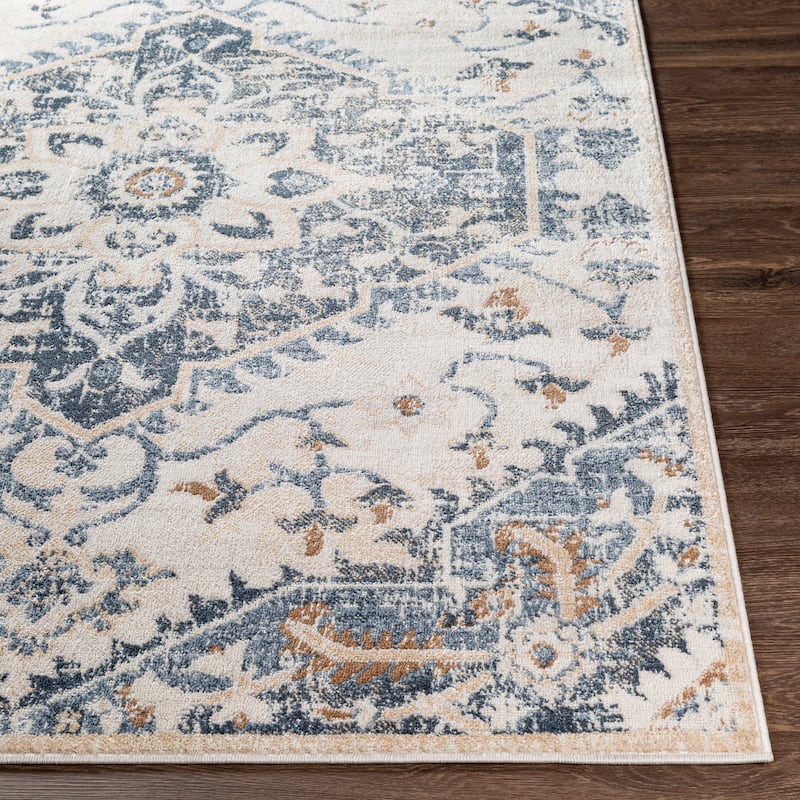 Livabliss Raelene Traditional Medallion Area Rug