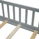 preview thumbnail 19 of 58, Floor Twin size Platform Bed with Built-in Book Storage Rack