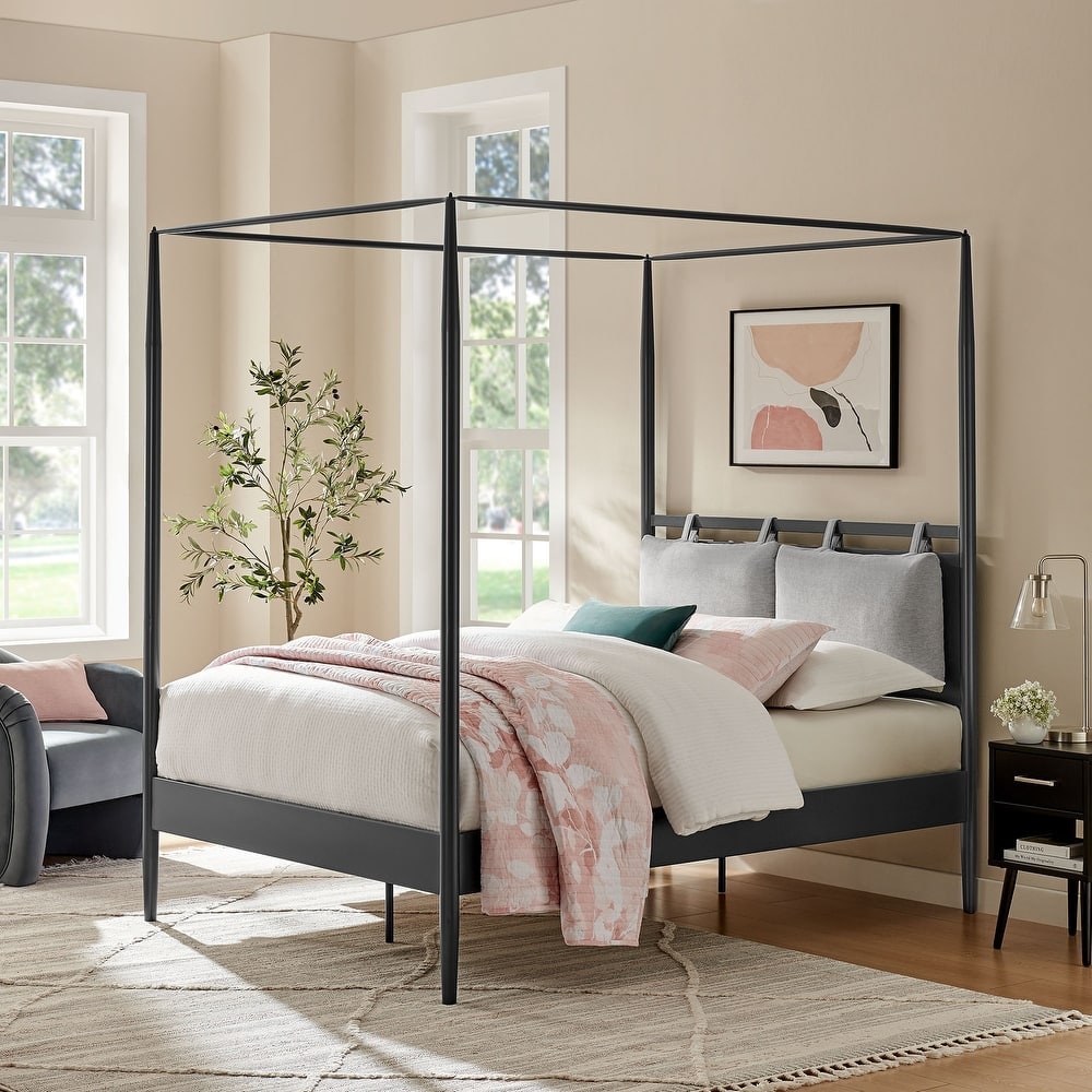 Marlowe 4-Poster Canopy Metal Platform Bed