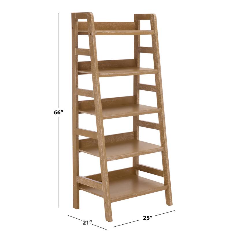 SEI Furniture Amanda 5-Tier Bookcase - 25"W x 21"D x 66"H
