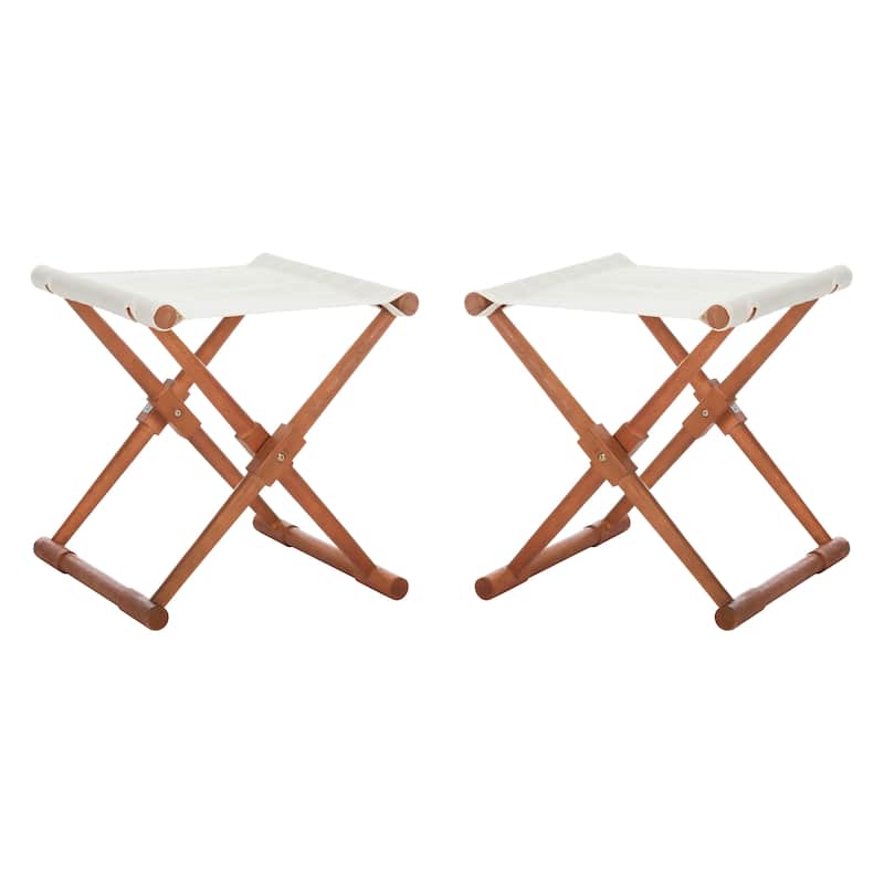 SAFAVIEH Outdoor Nazmiye Petite Stool (Set of 2)