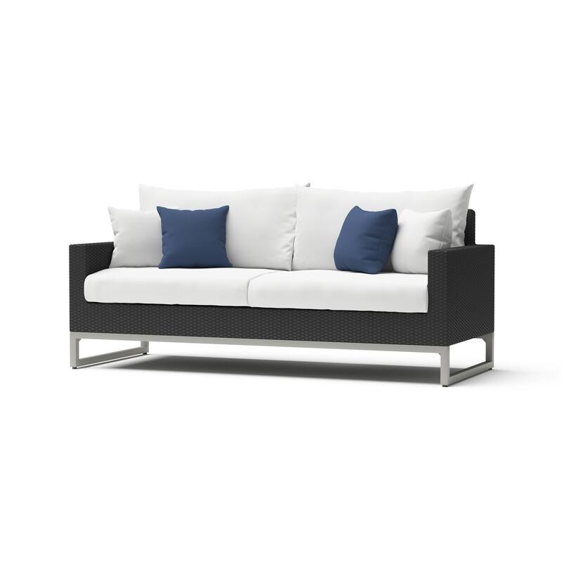 Milo Espresso 7 Piece Sunbrella Outdoor Patio Motion Deep Seating Set
