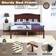 preview thumbnail 47 of 63, Platform Bed Simple Wood Bed Frame with Headboard Slat Support No Box Spring Needed Bedroom Kids Bed Platform Bed Frame