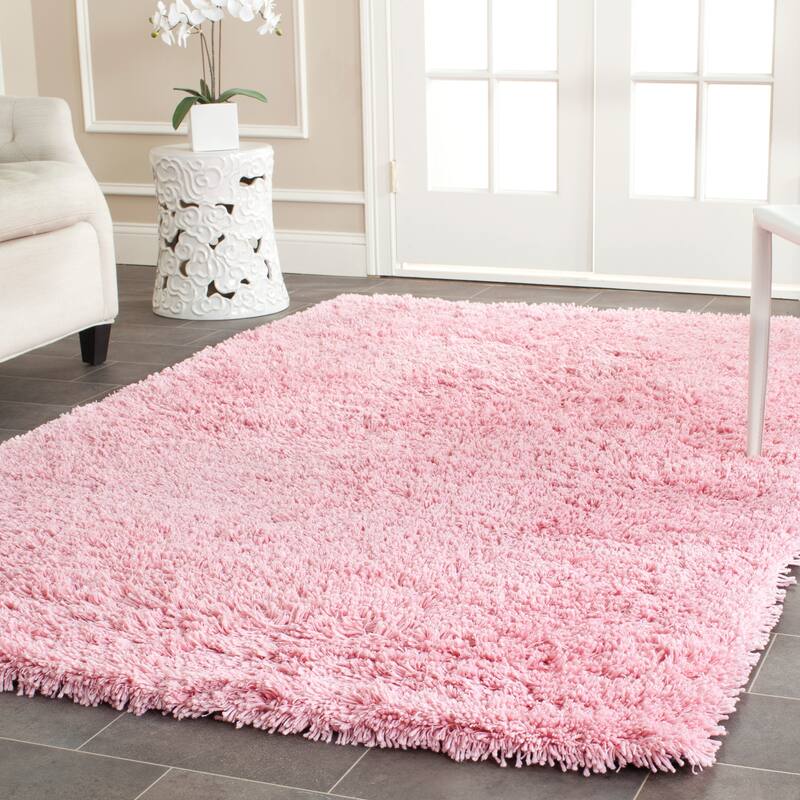 SAFAVIEH Handmade Classic Shag Nakhshun Rug - 7'6" x 9'6" - Pink