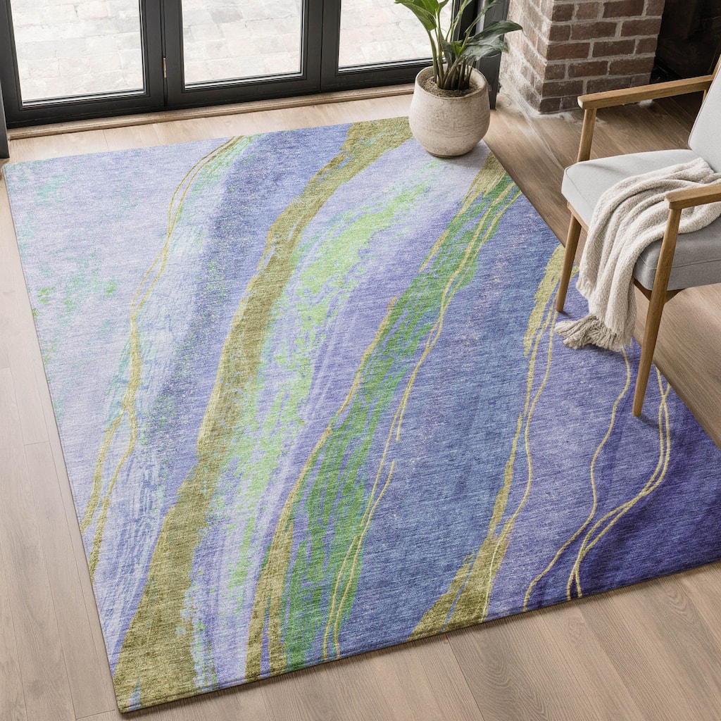 Premium Washable Super Soft Modern Flow Mayfield Rug