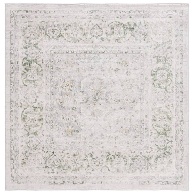 SAFAVIEH Palma Zinca Oriental Rug - 3' Square - Beige/Green