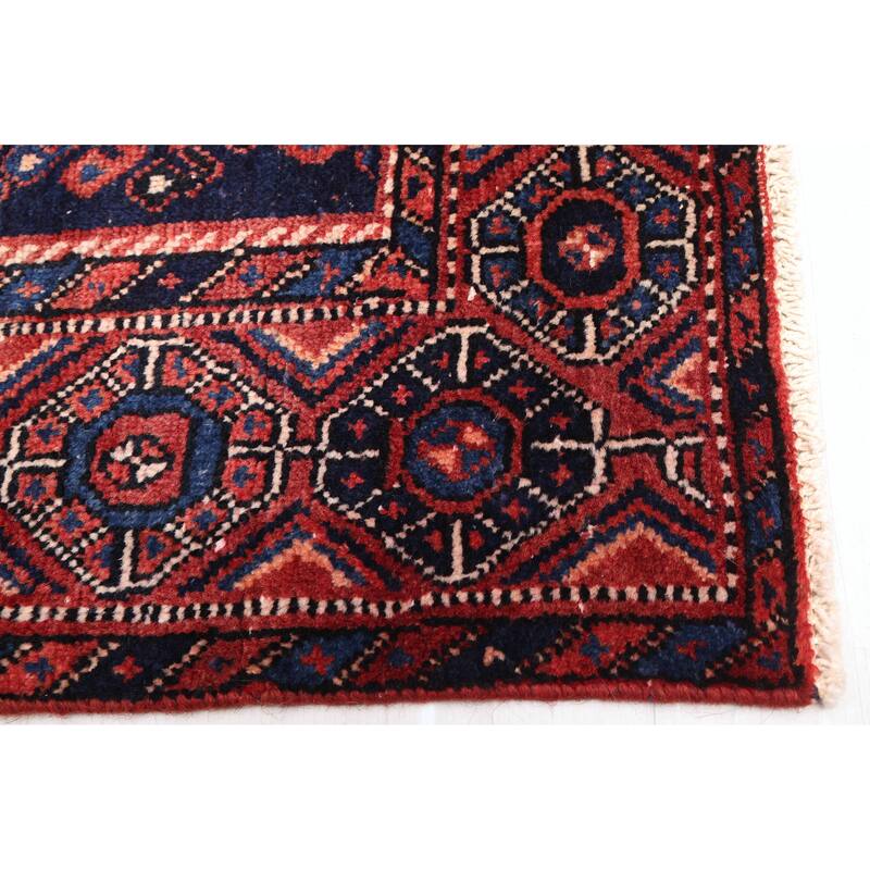 ECARPETGALLERY Hand-knotted Melis Vintage Dark Copper Wool Rug - 4'11 x 7'1