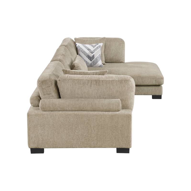 Abbeville Microfiber 3-Piece Modular Sectional with Chaise