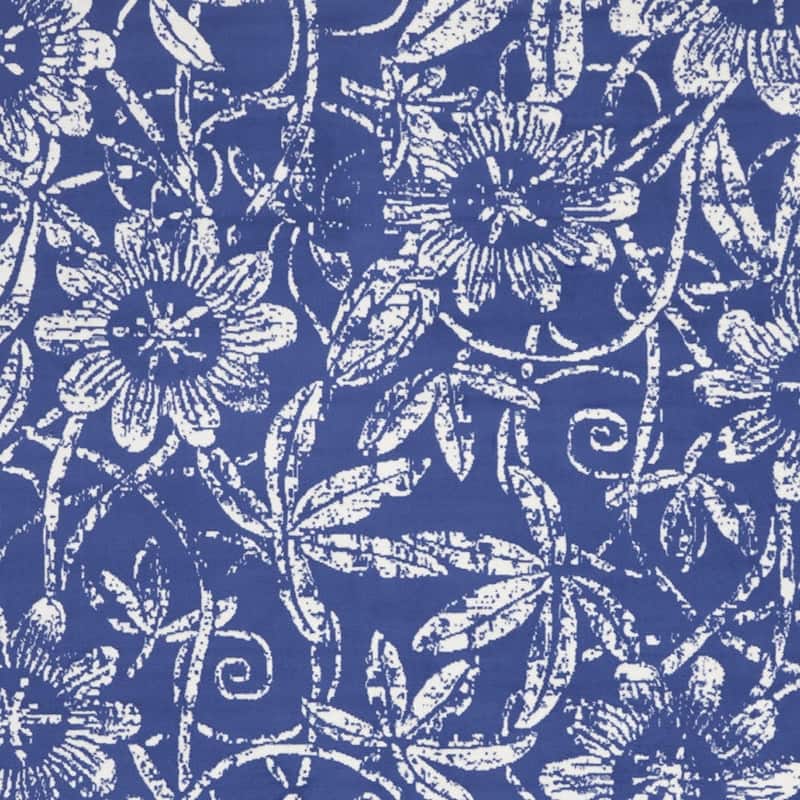 Bavuf Power Loomed Distressed Floral Traditional Non Skid Stain Resistant Area Rug By HomeRoots - 120' X '96' X '0.39