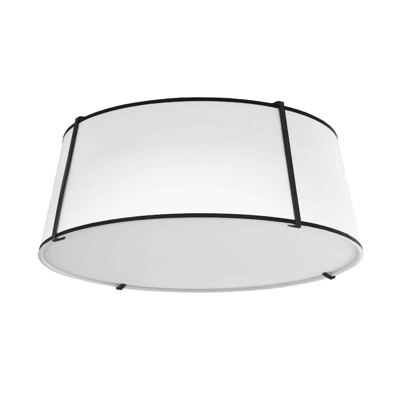 Chic Trapezoid Flush Mount Ceiling Light - Modern Design, Gold Finish, White Shade - 22" Stylish Interior Lighting - 22