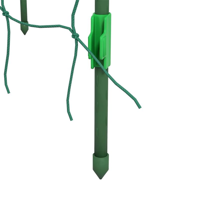 Green Steel Arch Trellis for Climbing Plants with Adjustable Design - 17" W x 71.75" D x 72" H