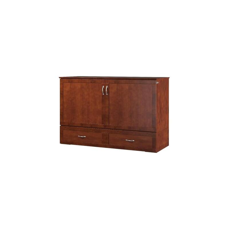 Murphy Bed Chest with Mattress & Charging - Space Saving Folding Bed