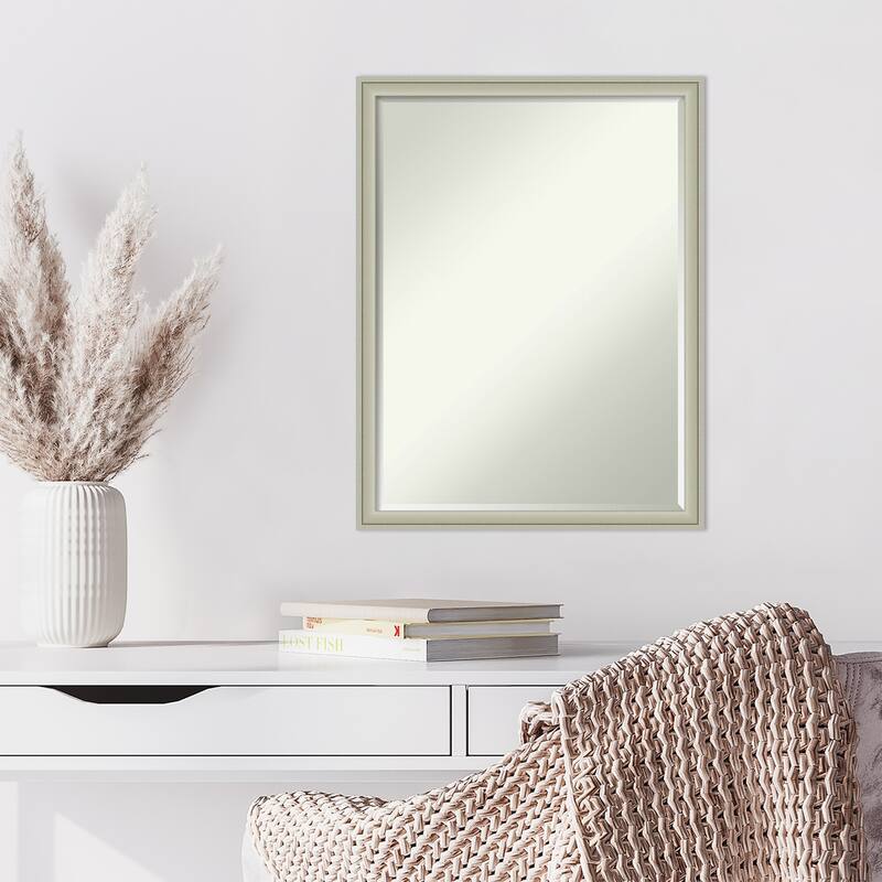 Florence Half-Inch-Bevel Framed Wall Mirror - Glass Size 18x24