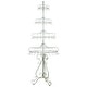 preview thumbnail 2 of 0, 85" Tall Metal Display Stand in Antique White - 31.89X31.89X85.04