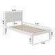 preview thumbnail 5 of 4, Nantucket Twin Platform Bed in White