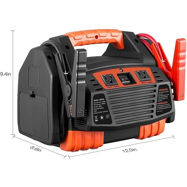 Car Battery Jump Starter 1500 Peak/750 Instant Amps Portable Jumper