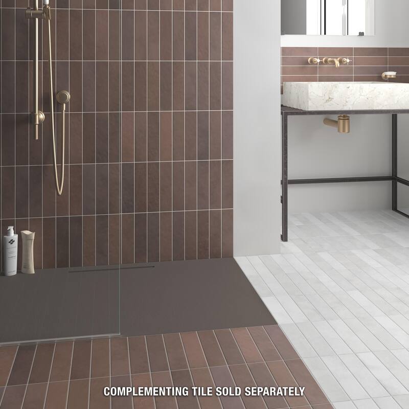 Merola Tile Heritage Wine 2-3/8" x 9-5/8" Porcelain Floor and Wall Tile