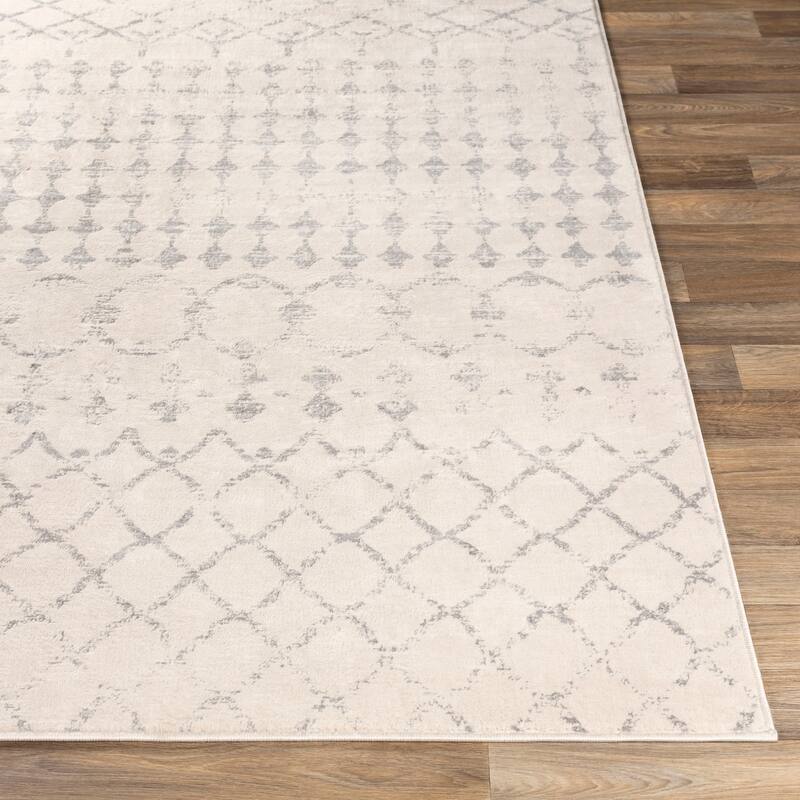 Livabliss Igor Distressed Moroccan Trellis Area Rug