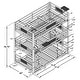 preview thumbnail 4 of 20, Rogen Dark Bronze Metal Frame Triple Bunk Bed