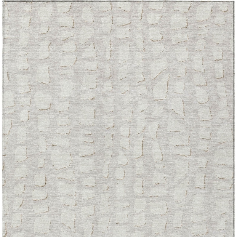 HomeRoots Abstract Transitional Rectangle Outdoor Rug