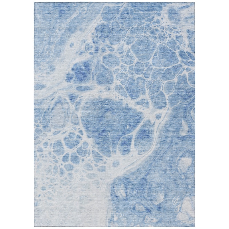 HomeRoots Nautical Transitional Rectangle Outdoor Rug