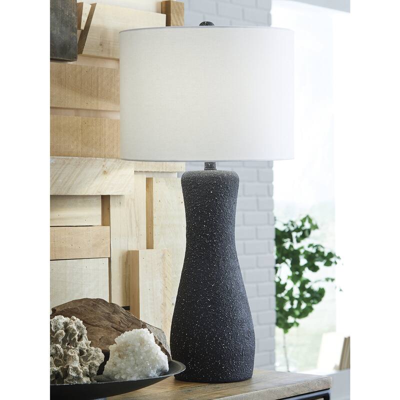 Signature Design by Ashley Maykins Black Table Lamp - 16" W x 16" D x 33" H