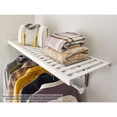 ClosetMaid 48-inch Ventilated Wood Shelf Kit