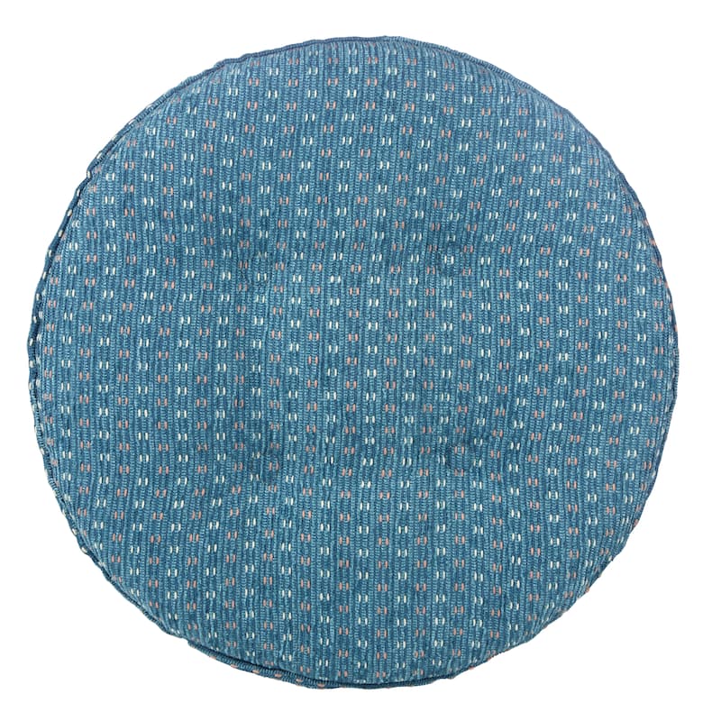 Klear Vu Raindrops Non-Slip Tufted Barstool Pad Cushion Set (Set of 4)