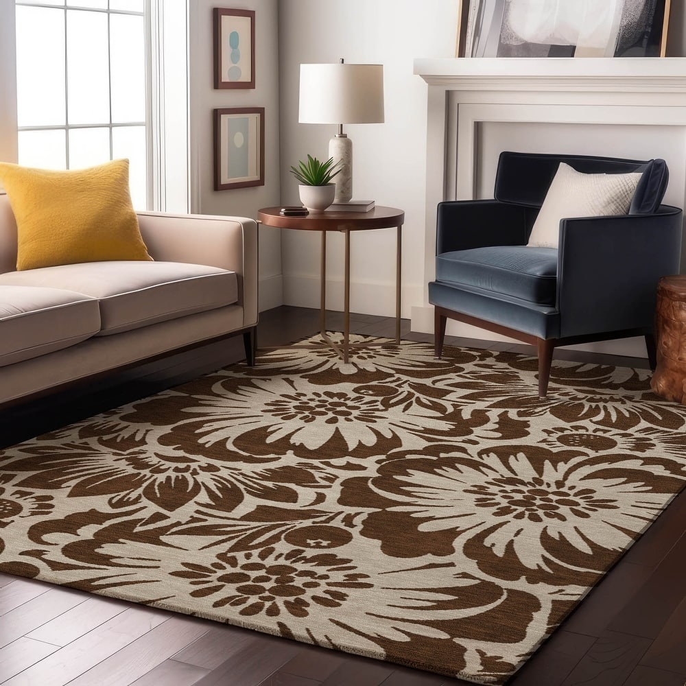 Premium Washable Super Soft Modern Floral Mayfield Rug