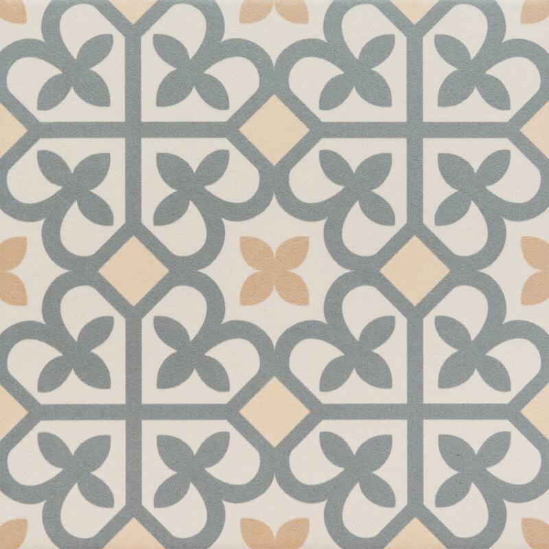 The Tile Life Ellis Taco 6.5x6.5 Grey Porcelain Floor & Wall Tile