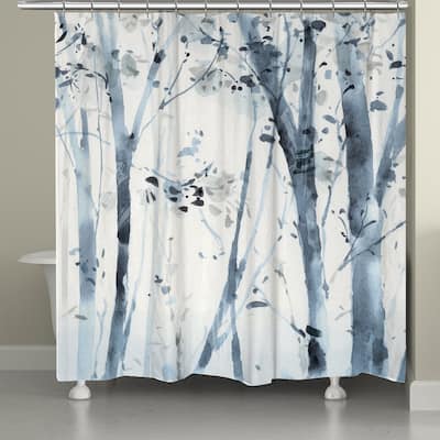 Laural Home Dancing Leaves Shower Curtain 71x72