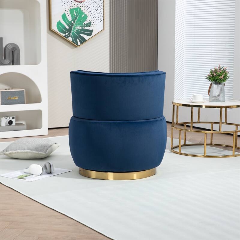360 Degree Swivel Cuddle Barrel Accent Sofa Chair