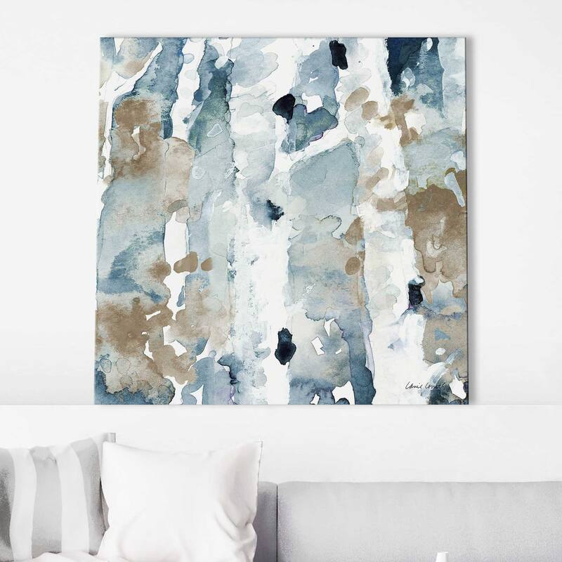 "Blue Upon the Hill Square II" Print on Canvas