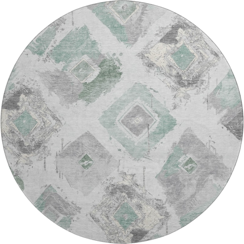 Premium Washable Super Soft Modern Diamonds Mayfield Rug