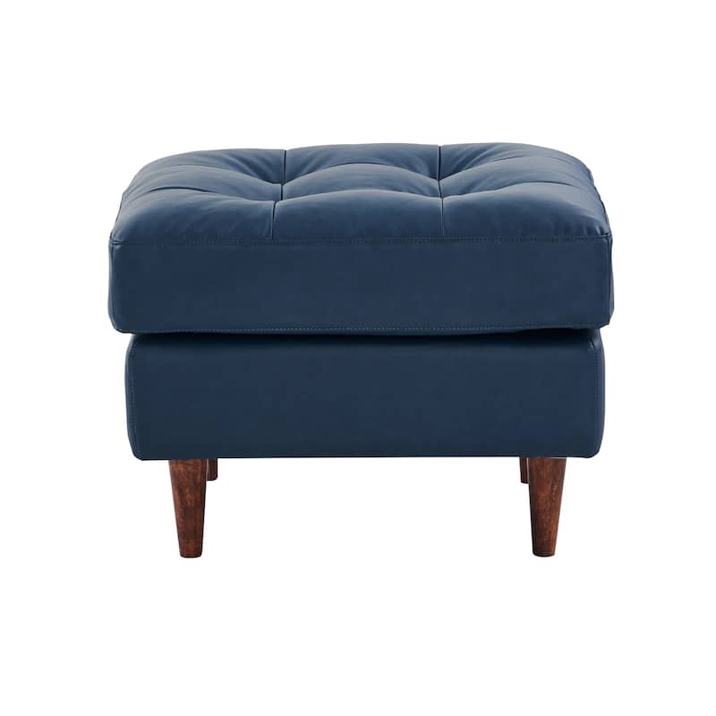 Alessandra Modern Contemporary Eco Leather Arm Chair and Ottoman (Arm Chair and Ottoman)