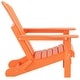 preview thumbnail 7 of 99, POLYTRENDS Laguna Outdoor Eco-Friendly Poly Folding Adirondack Chair (Set of 2)