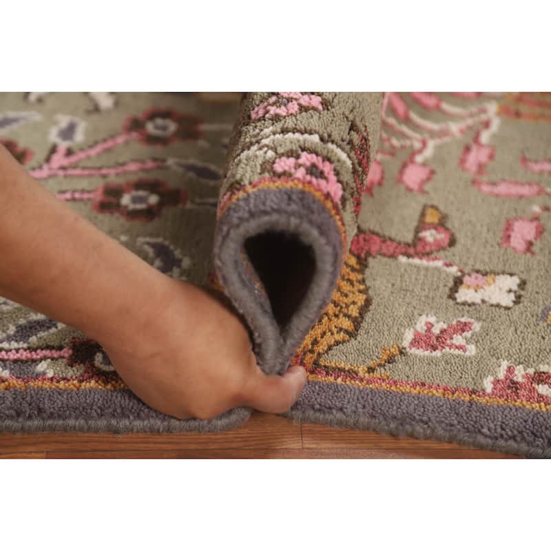 Animal Pictorial Ziegler Oriental Accent Rug Handmade Wool Carpet - 2'6" x 6'0"