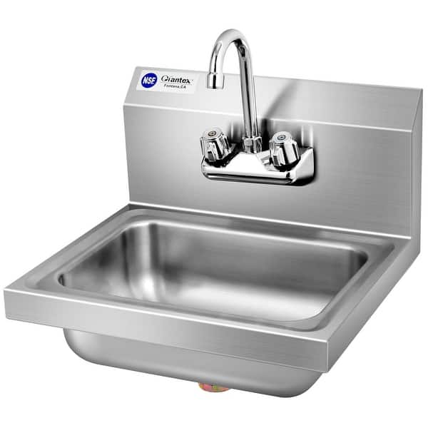 Stainless Steel Sink NSF Wall Mount Hand Washing Sink with ...