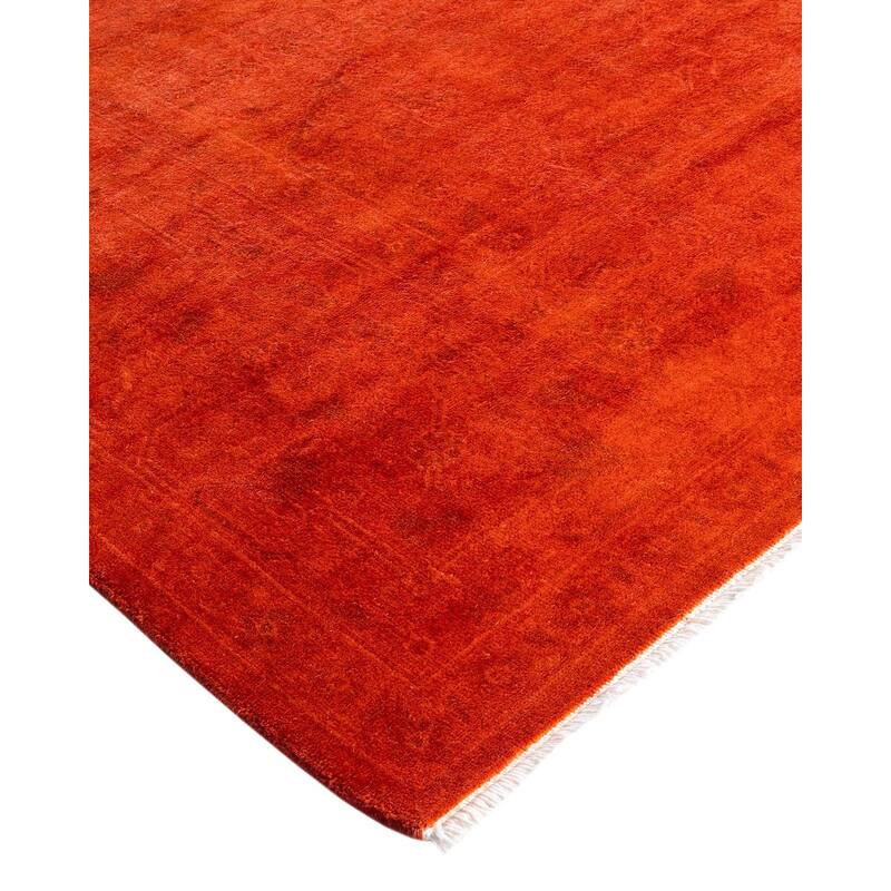 Vibrance One-of-a-Kind Hand-Knotted Area Rug - Orange, 6' 3" x 8' 10" - 6' 3" x 8' 10"