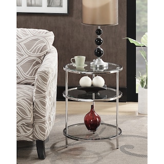 Convenience Concepts Royal Crest – Torre 4 Ripiani In Vetro E Cromo - 3